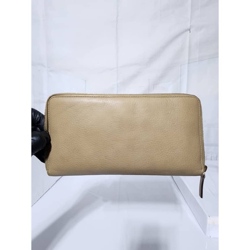 Authentic Gucci Soho GG Logo Continental Wallet Beige - Picture 3 of 15